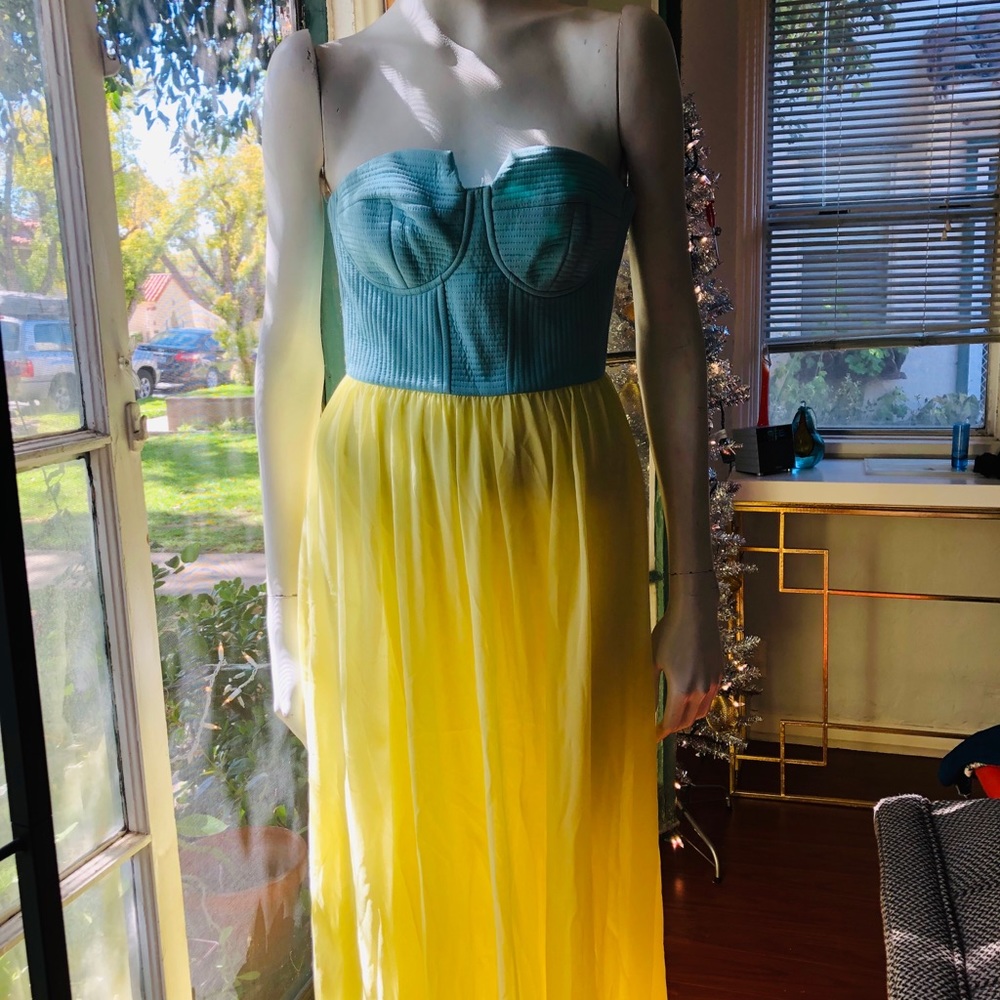 Silk strapless dresses